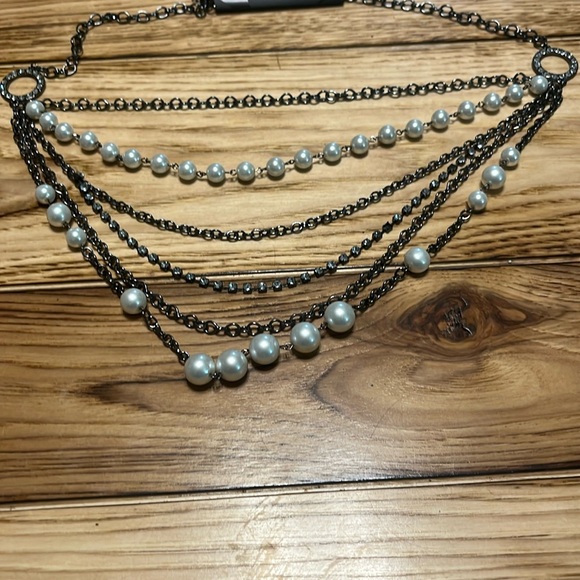 Women's New York and company me 6 strand statement necklace  New with tags - Picture 4 of 8